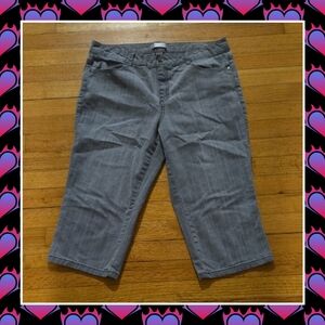 Christopher & Banks Gray Capri Size 12